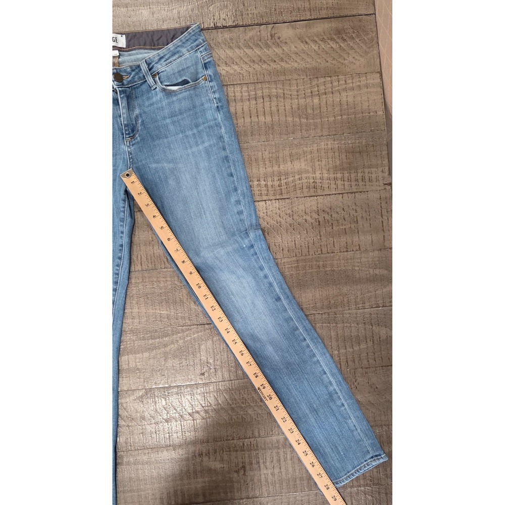 PAIGE light-wash Skyline Ankle Peg low-rise denim jeans Size 28 - Picture 6 of 8